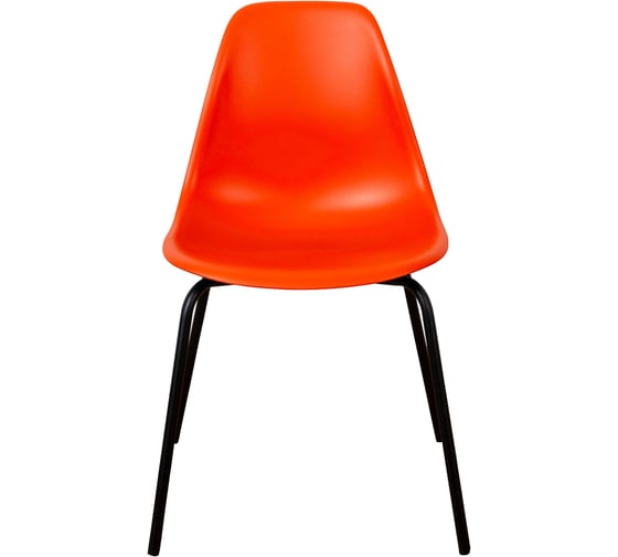 Стул пластиковый DERSTUHL Elegant Black Eames, Оранжевый DSL038.005