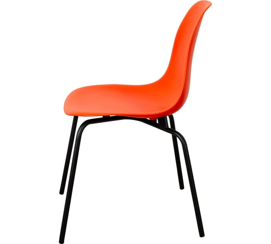 Стул пластиковый DERSTUHL Elegant Black Eames, Оранжевый DSL038.005