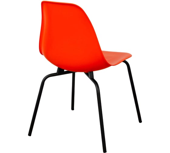 Стул пластиковый DERSTUHL Elegant Black Eames, Оранжевый DSL038.005