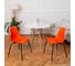 Комплект стульев пластиковых DERSTUHL 2 шт Elegant Black Eames, Оранжевый, DSL038.005.2 2