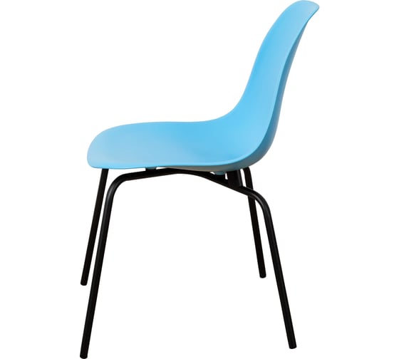 Стул пластиковый DERSTUHL Elegant Black Eames, Голубой DSL038.008
