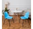 Комплект стульев пластиковых DERSTUHL 2 шт Elegant Black Eames, Голубой, DSL038.008.2 5