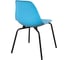 Комплект стульев пластиковых DERSTUHL 4 шт Elegant Black Eames, Голубой, DSL038.008.4 6
