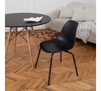Комплект стульев пластиковых DERSTUHL 2 шт Elegant Black Eames, Черный, DSL038.010.2