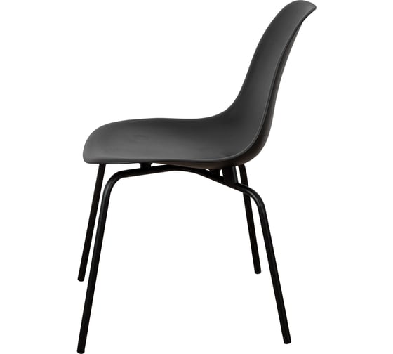 Комплект стульев пластиковых DERSTUHL 2 шт Elegant Black Eames, Черный, DSL038.010.2
