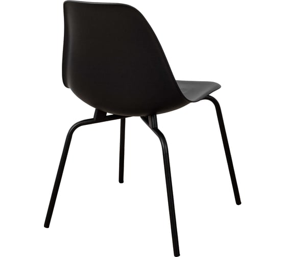 Комплект стульев пластиковых DERSTUHL 4 шт Elegant Black Eames, Черный, DSL038.010.4