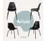 Комплект стульев пластиковых DERSTUHL 4 шт Elegant Black Eames, Черный, DSL038.010.4 7