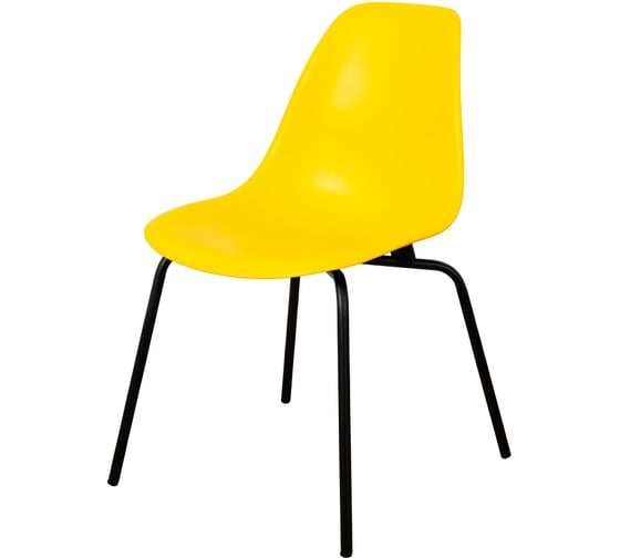 Стулья DERSTUHL Elegant Black Eames, лимон, 4 шт DSL038.011.4