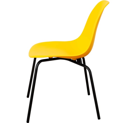 Комплект стульев пластиковых DERSTUHL 2 шт Elegant Black Eames, Лимон, DSL038.011.2