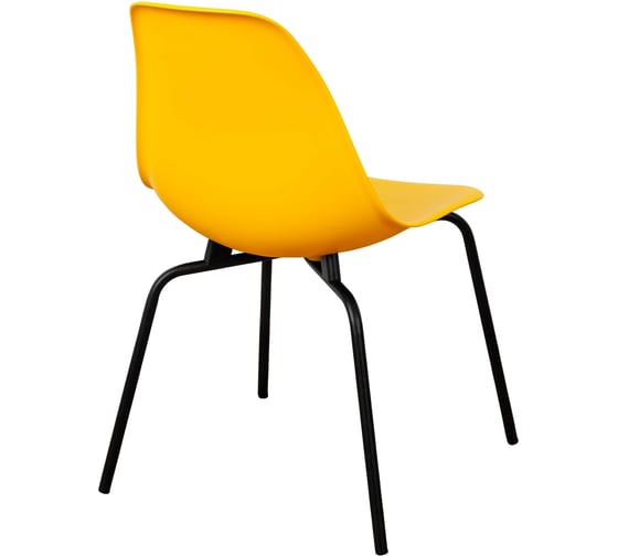 Комплект стульев пластиковых DERSTUHL 2 шт Elegant Black Eames, Лимон, DSL038.011.2