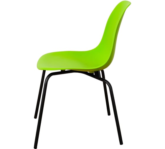 Стул пластиковый DERSTUHL Elegant Black Eames, Салатовый DSL038.012