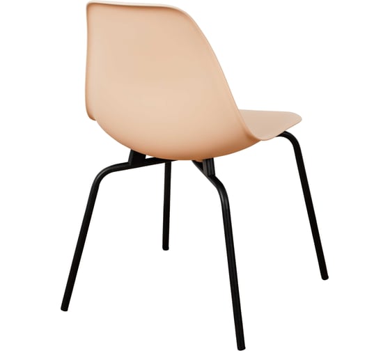 Стул пластиковый DERSTUHL Elegant Black Eames, Теплый бежевый DSL038.014