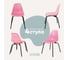 Комплект стульев пластиковых DERSTUHL 4 шт Elegant Black Eames, Розовый, DSL038.015.4 1