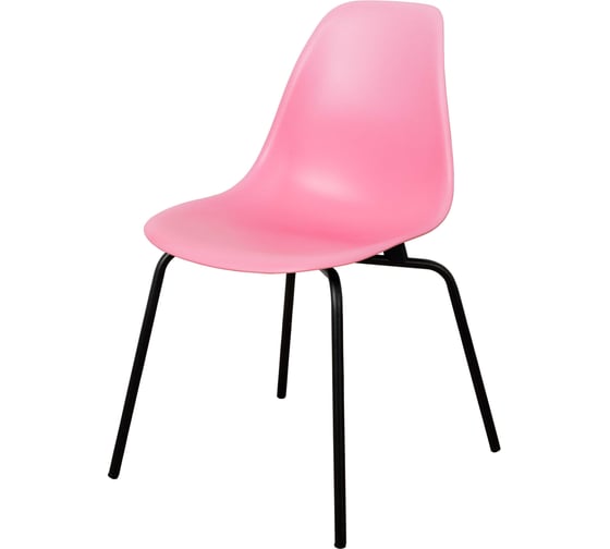 Стул пластиковый DERSTUHL Elegant Black Eames, Розовый DSL038.015