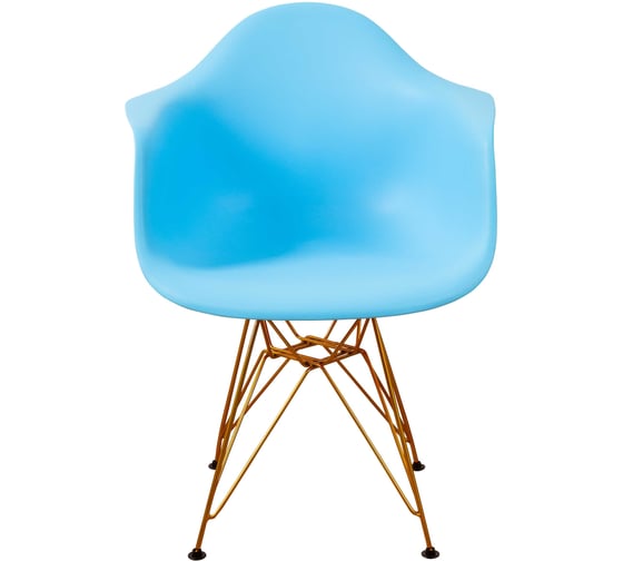 Комплект стульев пластиковых DERSTUHL 4 шт Gold Eames, голубой, DSL040.008.4