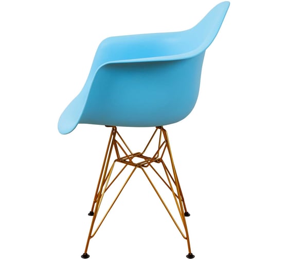 Комплект стульев пластиковых DERSTUHL 4 шт Gold Eames, голубой, DSL040.008.4