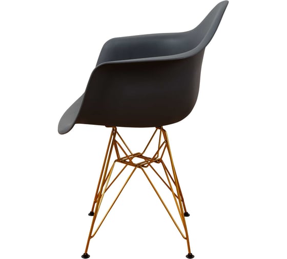 Комплект стульев пластиковых DERSTUHL 4 шт Gold Eames, темно-серый, DSL040.003.4