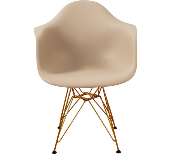Комплект стульев пластиковых DERSTUHL 4 шт Gold Eames, темно-бежевый, DSL040.013.4