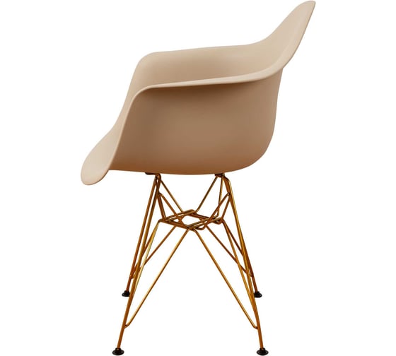 Комплект стульев пластиковых DERSTUHL 4 шт Gold Eames, темно-бежевый, DSL040.013.4