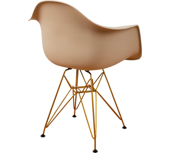 Комплект стульев пластиковых DERSTUHL 4 шт Gold Eames, темно-бежевый, DSL040.013.4