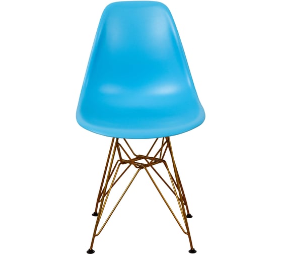 Комплект стульев пластиковых DERSTUHL 4 шт Gold Eames, голубой, DSL041.008.4