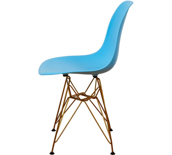 Комплект стульев пластиковых DERSTUHL 4 шт Gold Eames, голубой, DSL041.008.4