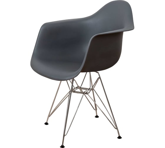 Стул-кресло DERSTUHL Chrom Eames, темно-серый, комплект 4 шт DSL05.003.4