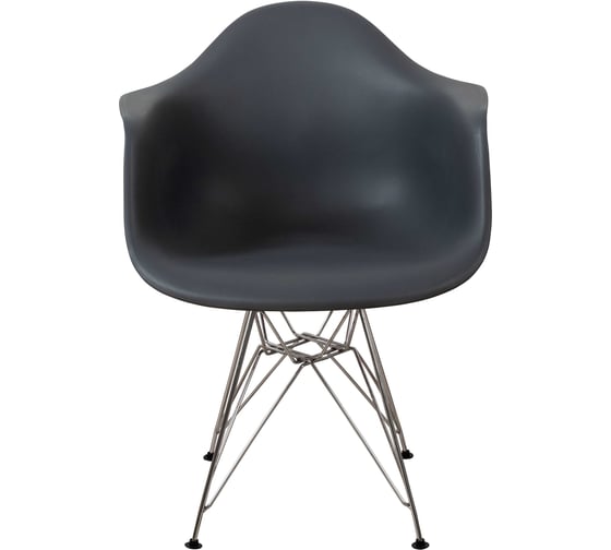 Комплект стульев пластиковых DERSTUHL 4 шт Chrom Eames, темно-серый, DSL05.003.4