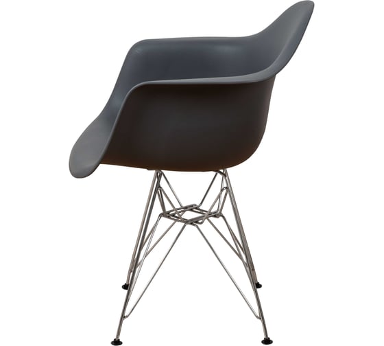 Комплект стульев пластиковых DERSTUHL 4 шт Chrom Eames, темно-серый, DSL05.003.4