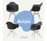 Комплект стульев пластиковых DERSTUHL 4 шт Chrom Eames, темно-серый, DSL05.003.4 1