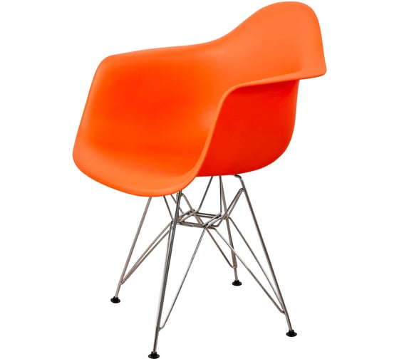 Стул-кресло DERSTUHL Chrom Eames, оранжевый, комплект 4 шт DSL05.005.4
