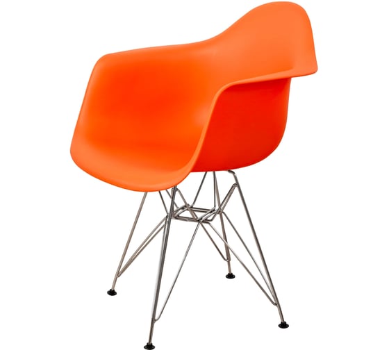 Комплект стульев пластиковых DERSTUHL 4 шт Chrom Eames, оранжевый, DSL05.005.4