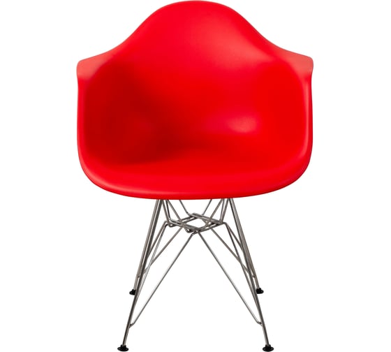 Комплект стульев пластиковых DERSTUHL 4 шт Chrom Eames, красный, DSL05.006.4