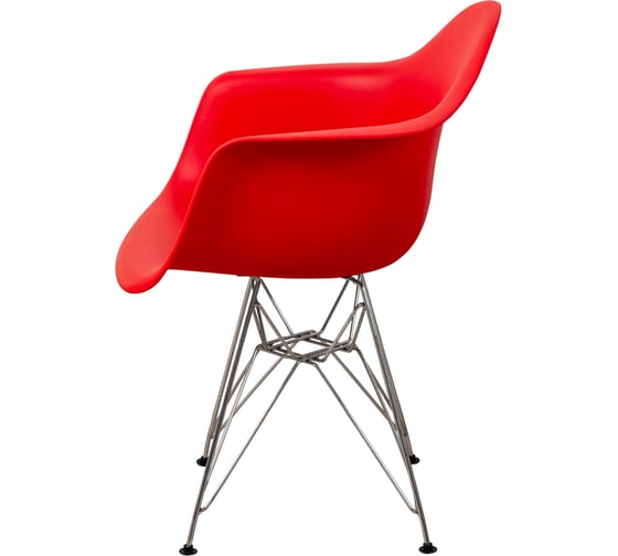Комплект стульев пластиковых DERSTUHL 4 шт Chrom Eames, красный, DSL05.006.4