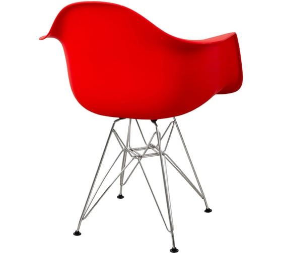 Комплект стульев пластиковых DERSTUHL 4 шт Chrom Eames, красный, DSL05.006.4