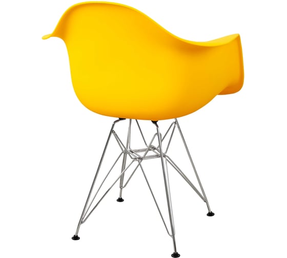 Комплект стульев пластиковых DERSTUHL 4 шт Chrom Eames, лимон, DSL05.011.4