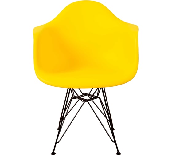 Комплект стульев пластиковых DERSTUHL 4 шт Black Eames, лимон, DSL06.011.4