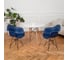 Комплект стульев пластиковых DERSTUHL 4 шт Black Eames, темно-синий, DSL06.017.4 2