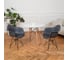 Комплект стульев пластиковых DERSTUHL 4 шт Black Eames, темно-серый, DSL06.003.4 2