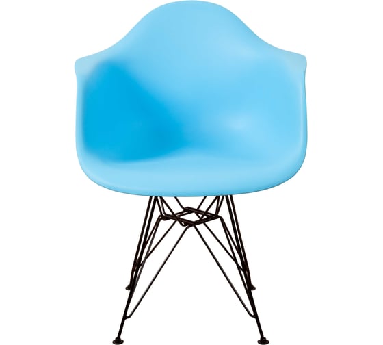 Комплект стульев пластиковых DERSTUHL 4 шт Black Eames, голубой, DSL06.008.4