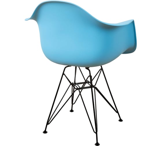 Комплект стульев пластиковых DERSTUHL 4 шт Black Eames, голубой, DSL06.008.4
