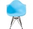 Комплект стульев пластиковых DERSTUHL 4 шт Black Eames, голубой, DSL06.008.4 4