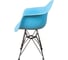 Комплект стульев пластиковых DERSTUHL 4 шт Black Eames, голубой, DSL06.008.4 5