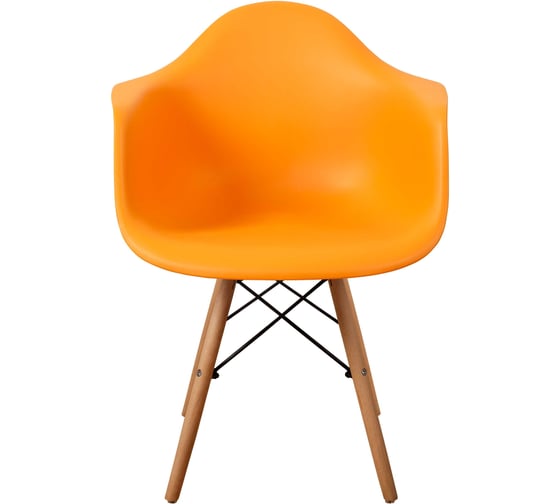 Комплект стульев пластиковых DERSTUHL 4 шт Wood Eames, желтый, DSL04.004.4