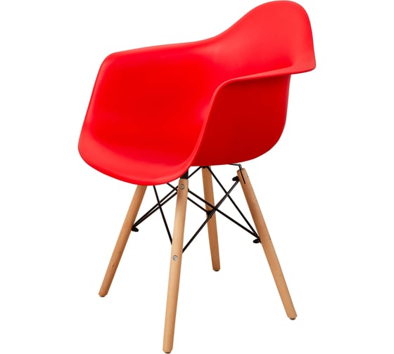 Стул-кресло DERSTUHL Wood Eames, красный, комплект 4 шт DSL04.006.4