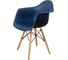 Комплект стульев пластиковых DERSTUHL 4 шт Wood Eames, темно-синий, DSL04.017.4 3
