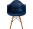 Комплект стульев пластиковых DERSTUHL 4 шт Wood Eames, темно-синий, DSL04.017.4 4