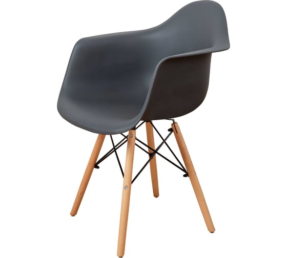 Стул-кресло DERSTUHL Wood Eames, темно-серый, комплект 4 шт DSL04.003.4