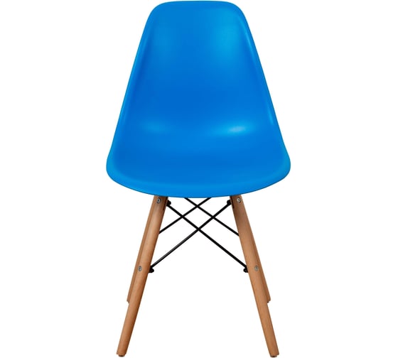 Комплект стульев пластиковых DERSTUHL 4 шт Wood Eames, синий, DSL01.007.4