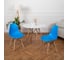 Комплект стульев пластиковых DERSTUHL 2 шт Wood Eames, синий, DSL01.007.2 2